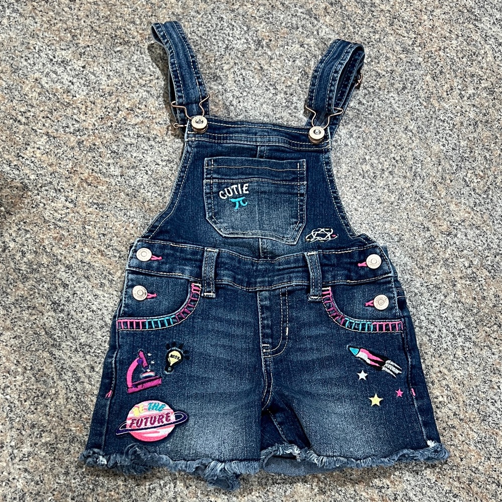 Jordache Kids Overalls with Colorful Embroidery size XS